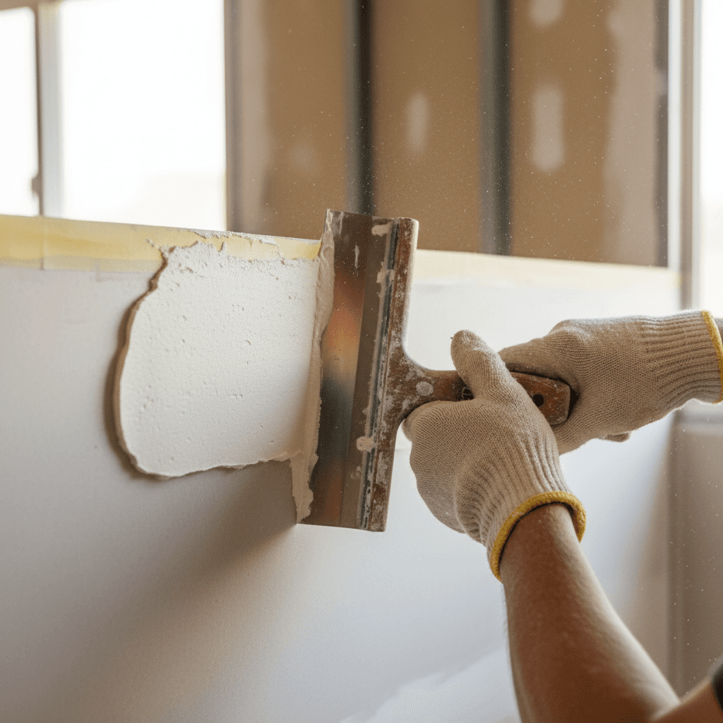 Drywall patching work
